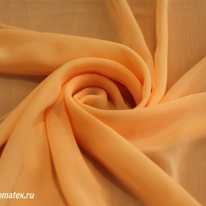 Ткань набивной Шифон однотонный цвет персиковый