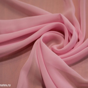 Ткань пляжная Шифон однотонный, светло-розовый