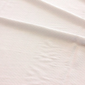 Белая ткань для постельного белья Жаккард хлопковый цвет белый