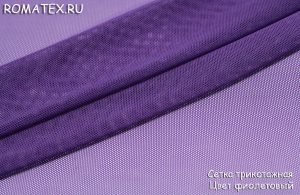 Ткань Прозрачная Сетка трикотажная цвет фиолетовый