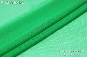 Ткань Прозрачная Сетка трикотажная цвет зелёный