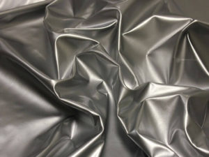 Мебельная ткань  Кожа Лаке цвет серебро